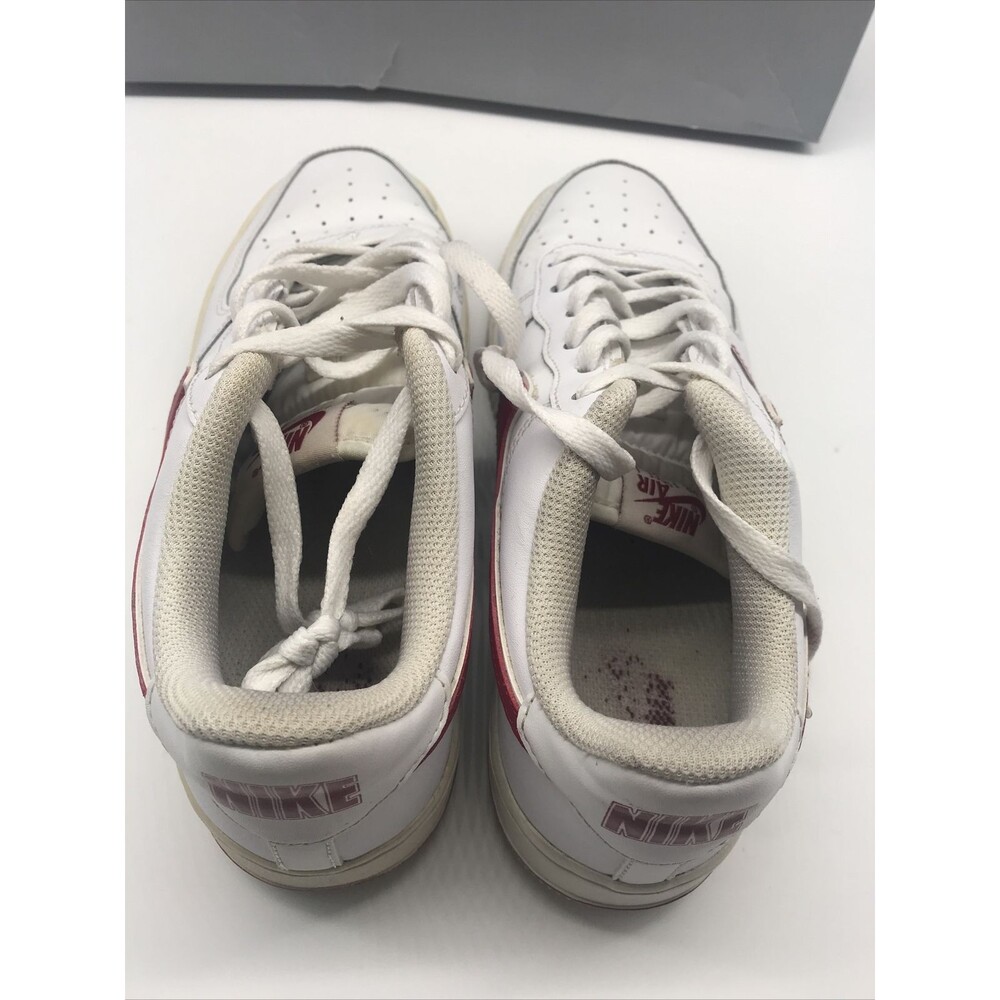 Nike Air Force 1 Low Gym Red/Wht Sneakers AV6252-101-6Y Pre Owned - Picture 4 of 7